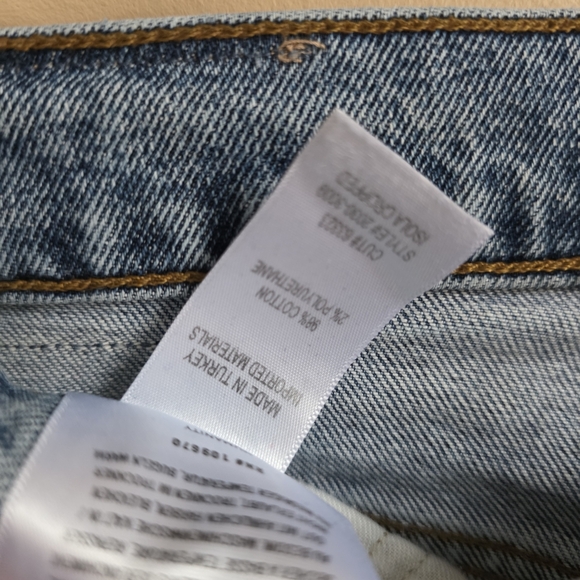 Citizens of Humanity Isola Raw Hem Crop Jeans Sz 24 Blue High Rise Straight Leg - Picture 6 of 9